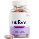 UT-Fem Protection - Urinary Tract Defense for Women, 3-in-1 Daily Defense Fórmula para proteger a saúde do trato urinário, D-Mannose, Cranberry + Hibiscus, Suplemento Natural - 60 Cápsulas Vegan