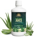 Orgânico Aloe Vera Juice, artesanal de 100% certificado Orgânico, Califórnia crescido, Aloe fresco fazenda desde 1972 Use internamente como Suplemento Nutricional ou Topicamente, 32floz