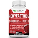 Extrato de arroz de fermento vermelho 1400mg Suplemento 180 Contagem □ Mantenha níveis de colesterol saudáveis □ Apoia circulação cardiovascular e sanguínea para coração saudável, digestão, gerenciamento de peso e saúde geral