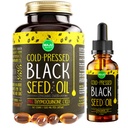 Maju Superfoods Black Seed Oil 2 onças e Black Seed Oil Cápsulas Pacote