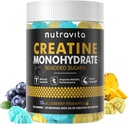 Nutravita Creatina Pastilhas mono-hidratadas para homens e mulheres-5g de Creatina Mono-hidratada por serviço - Açúcar grátis,Vegan,Aroma de abacaxi de amora azul, 120 Contagem