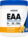 Nutricost EAA Pó 30 Servings (Mango de pêssego) - Aminoácidos Essenciais - Não-GMO, Gluten Free, Vegetarian Friendly