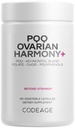 Codeage PQQ Ovarian Harmony+ Supplement - PQQ (Pyrroloquinolina Quinone), Myo-Inositol & D-Chiro-Inositol 40:1 Mistura, Folato 5-MTHF, CoQ10, Mirtilo Selvagem - Entrega lipossómica - Não-GMO - 120 Cápsulas