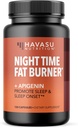 NUTRIÇÃO HAVASU NUTRITION Night Time Fat Burner + Apigenin, 120ct