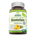 Herbal Secrets Bromelain Supplement 500 Mg Tablets Supplement (Suplementar) Não-GMO (Gluten Free)