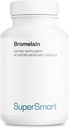 Supersmart - Bromelain 1500 mg 3000 GDU por dia - Enzimas Extraídas de Raízes de Abacaxi - Impulsionador de Sistema Digestivo - 90 Cápsulas DR
