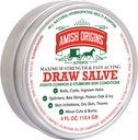 Amish Origens desenho pomada de salva, 4 oz força máxima rápida Atuação Draw Salve para lascas, Ferva, Fechos de abelha, Cisto, Anti Coceira Creme, Made in USA