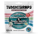 Tummydrops Groovy Peppermint Pack (Mix of Lychee & Tasty Vanilla Cream). Gluten Free, Vegan, & Made with Organic Ingredients, 33 Lozenges de hortelã-pimenta individuais em um saco resealable.