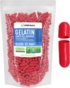 XPRS Nutra Tamanho 0 Cápsulas vazias - 1000 Count Cápsulas de Gelatina Vazias - Comprimidos DIY Cápsula Preenchimento - Pure Bovine Pill Gel Caps para Do-It-Yourself Suplementos (Vermelho)