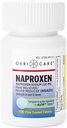 GeriCare Naproxen Comprimidos de Sódio, 220mg (número de 100)- AINEs Alívio da dor extra-força para dor de cabeça, artrite, dores musculares, Cães Menstruais Naproxeno Revestido por Filme, Anti-Inflamatório e Redutor da Febre