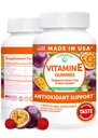 Lunakai EUA fez vitamina E chicletes 400UI com vitamina C - Delicioso, Vegan, Suplemento não-GMO para a pele diária e suporte ocular, 60ct