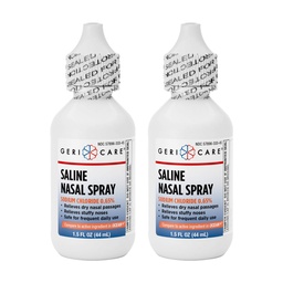 GeriCare Salina Salal Spray 1,5 FL OZ Hidratante Spray Sódio Cloreto 0,65% (Pacote de 2)