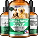 Tratamento da tosse do canil para cães e gatos - Made in USA - Alergia do cão e alívio da asma do gato - Mullen Leaf & Elderberry Blend - seco, molhado e Barky Cough Alief para cães e gatos - Todas as raças e tamanhos - 2 Fl Oz