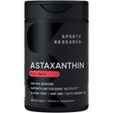 Pesquisa Desportiva Triplo Força Astaxantina Suplemento (6mg) com óleo de coco orgânico para atividade antioxidante, pele e suporte de saúde ocular - Não-GMO Verificado e sem glúten - 120 Softgels