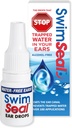 SwimSealTM Todas as gotas de ouvido naturais de nadador para uso diário em vez de gotas de álcool ou tampões de ouvido. A solução para seus ouvidos para toda a exposição à água para todas as idades.