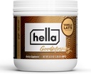 Hella Nutrition Bom dia café Cafeína Natural Alternativa com Mushroom Café Substituto de proteína, colagénio, vitaminas B-12 & D, eletrólitos, e minerais