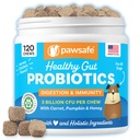 Dog Probióticos, Honey Chicken Flavor, 120 mastigações macias para Digestive & Gut Health, Imune Support Supplement, Alívio de Gás, Anti-Diarrhea, Ajuda com Alergias, Estômagos Chatos, Levedura e Pele Comichão