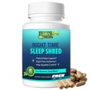 Perda de peso Ajuda ao sono Hora da noite Destruir Queimador de gordura rápida, Melatonina L-theanina Cla Ashwagandha Raiz Valeriana 5HTP Pill, Apetite Supressora Metabolismo Booster calma Suplemento para Mulheres Homens, 60 Cápsula