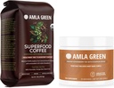 Amla Green Organic Ground Superfood Café e Amla Powder Superfood Supplement with Pumpkin Spice, 20x Ultra Concentrated Amla