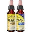 Kids Day & Night Bundle, Bach RESCUE Remedy Kids Dropper [e] RESCUE Sleep Kids Dropper- 2-Pk, Stress Relief & Sleep Support com Essências de Flor Natural, Homeopático, Fórmula Não-Alcohol, 10mL Ea