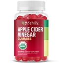 Apple Cider Vinagre Gummies - Vitaminas ACV orgânicas para a saúde digestiva, Metabolismo & Gut Support - 60 Contagem - Vegan, Não-GMO, Gluten-Free - Delicious Sabor & No Harsh Sabor - 1 mês de fornecimento