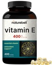NatureBell Vitamina E Oil Softgels, 400iu Per Serving, 400 comprimidos □ Suplementos antioxidantes essenciais, Facilmente Absorvido Forma – Suporta a pele, coração, e Imune Saúde – Não-GMO