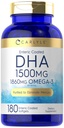 Carlyle DHA Supplement 1500mg . 180 Softgels . Omega-3 Supplement .