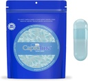 Capsulina espirulina Colorido Tamanho 0 Cápsulas Vegan Vazio Azul / Azul - 100 Contagem - Vegetariana Cápsulas Pill Vazio - DIY Vegetal Cápsula Preenchimento - Veggie Pill Cápsulas - Kosher e Halal Certificado