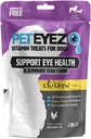 PetEyez Tear Stain Remover Vitamina Doces para Cães - Apoiar a Saúde dos Olhos & Reduzir Coceira & Triturar Stain Buildup - 100% Natural Dog Treats w/Superfoods, Antioxidantes & Nutrientes - Chicken Flavor - 1 oz