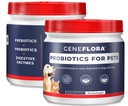 ActivHealth Digestive Enzimas e Probiótico para Animais de estimação (Cães, Gatos, Coelhos e Mais, 125 mg, 120 porções) por Geneflora para Pets Pack de 2