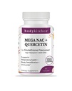 Body Kitchen Mega NAC (N-Acetil Cysteine) 600 mg com Quercetina, Suporta Saúde Respiratória e Imune Função e Promove Detox Fígado e Rim, Veggie Caps, (Pacote de 1)