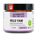 Autêntico orgânico Yam Raíz Balanceamento Creme para as mulheres com Premium Herbal Botanicals, Yam Cream, Wild Yam Skin Care, Todos os ingredientes certificado Vegan (VEGAN Clary Blend)