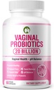 Probióticos vaginais para a saúde da mulher 20 bilhões de UFC PH Balance & Vaginigal Odor Suporte 60 Cápsulas