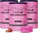 Shilajit Gummies, 3000 Mg Shilajit Puro Himalayan Orgânico com Ashwagandha, Gummies Açafrão sem açúcar para homens e mulheres, Suplemento Shilajit, Não-GMO Natureza Shilajit para energia, 180 Gummies