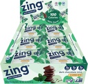 Zing chocolate escuro menta crianças protein bars, sem glúten 100 calorias mini bares com alta proteína, Vegan Nutrition Bars, Dairy livre planta based protein, Kosher, Baixo açúcar, Sem açúcar álcoois-18 contagem