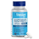 Cápsulas de Eletrólito de Vitássio, Eletrólitos para o gerenciamento de POTS e dietas de sódio alto (500mg de sódio - 100mg de potássio), sem sabor, 100 comprimidos de sal (Tamanho 0)