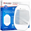 Vestido de filme transparente 4" x 4,75" (10 Pack) - Bandagens de feridas adesivas à prova d'água para chuveiro pós-cirúrgico, Escudo IV, Tattoo Aftercare, Clear Breathable Dressing Patches por HEALQU