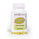 Cápsulas de vitamina E de alta potência GeriCare – 100 UI para suporte de pele e imunidade, 45mg – 100 contagem – Vitamina E orgânica para mulheres e homens