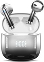 Earbuds sem fio, fones de ouvido Bluetooth 48H Playtime Ear Buds com LED Power Display, IPX7 impermeável Bluetooth 5.4 fones de ouvido no ouvido com 4 microfones para Android iOS Celular Laptop, Preto