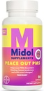 Suplementos MIDOL Paz fora PMS, Suplemento de apoio PMS, Formulado com Chasteberry para ajudar a facilitar a ternura da mama e mudanças de humor suave, Também com pó de gengibre e extrato de Valerian, 30 contagem