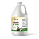 MCT Oil ~ Óleo de coco fracionado ~ Cérebro e combustível corporal de cocos; (1 galão) ~ Stellar Chemical Corp