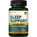 Cápsulas de suporte de sono extraídas da raiz de Valerian, suplemento da flor da paixão para melhor sono, queda dormindo rápido e relaxação. Pastillas de Valeriana y Pasiflora para Dormir Profundamente. Contagem de 90