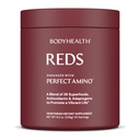 BodyHealth Reds Melhorado com PerfectAmino - Superfood diário Smoothie em pó com antioxidantes, adaptogênios, fitonutrientes, frutas, prebióticos, probióticos, fibras e proteínas - 40 Serve