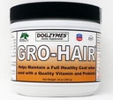 Dogzymes GRO-Hair para o comprimento do casaco ou penas, rápido crescimento do casaco ou quando o casaco esparso e/ou pontos carecas precisam preencher.