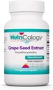 Nutricology Grape Pips - Extrato de semente de uva, Proantocianidins, Polifenóis, Suplemento de ervas, Orgânico, 300mg Cápsulas - 90 Contagem