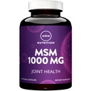 MRM Nutrição MSM 1000mg □ Pure Methyl-sulfonil-Metano Cápsulas □ Junta, Cabelo, Pele e Nail Support □ Suplemento de enxofre biodisponível • Vegan + Sem glúten