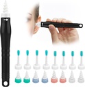 Q Grips Ear Wax Removal Tool 2025 Spiral Ear Wax Removal Kit Reutilizável e Lavável Q-Grips Ear Wax Remover Soft Silicone Spiral Ear Wax Removal Kit Contém 3 tipos de ferramentas de limpeza de ouvido