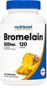 Nutricost Bromelain 500mg, 120 Cápsulas Vegetarianas - Bromelain (1200 GDU), Non-GMO, Gluten Free