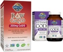 Jardim da vida Vegetarian Omega 3 6 9 Suplemento - Óleo de semente cru CoQ10 Chia inteiro alimento nutrição & Zinco suplementos 30mg de alta potência cru zinco e vitamina C Suplemento multimineral