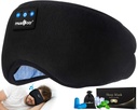 MUSICOZY Auscultadores para dormir Bluetooth 5.4 Headband Sleeping Eye Mask for Mom Women Homens Música sem fio fones de ouvido para dormentes laterais Alto-falantes HD embutidos Cool Gadgets Presentes exclusivos